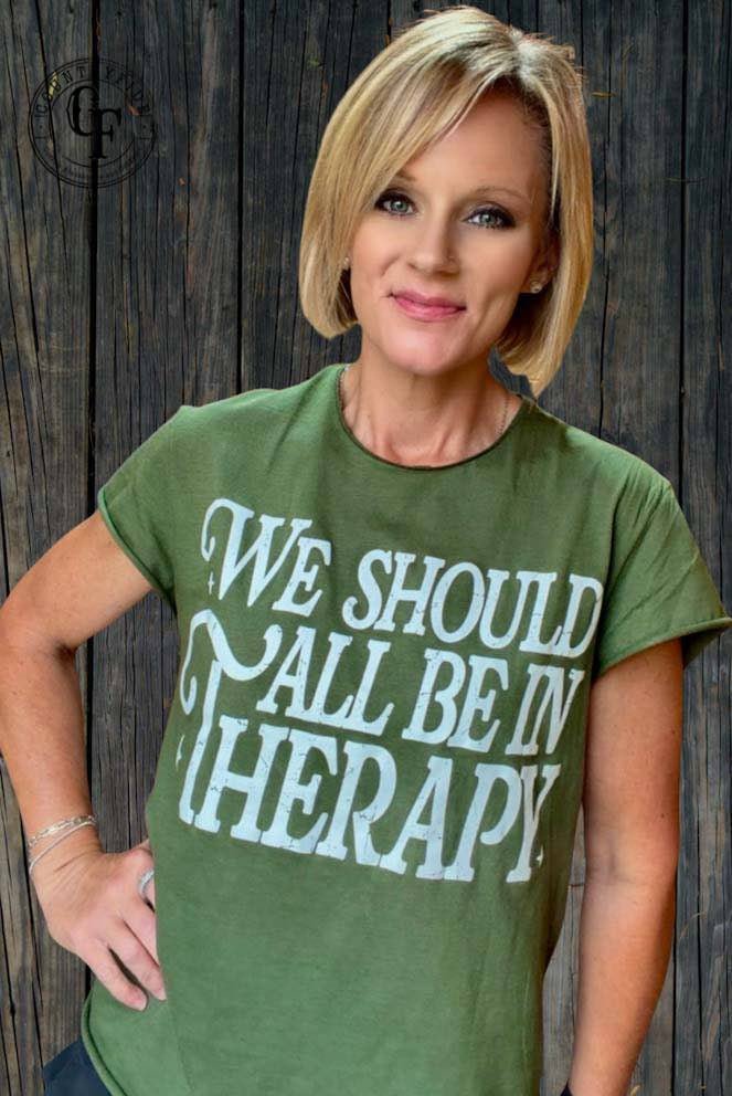 THERAPY RAW EDGE TEE - CountryFide Custom Accessories and Outdoors