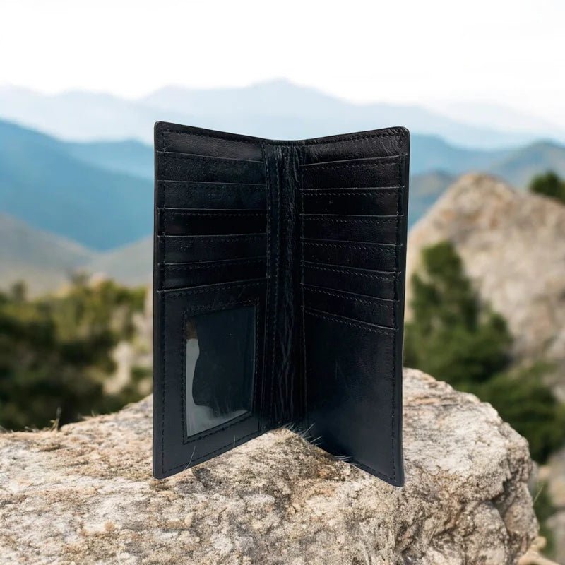 TOOLED LEATHER & COWHIDE MEN’S WALLET - CountryFide Custom Accessories and Outdoors