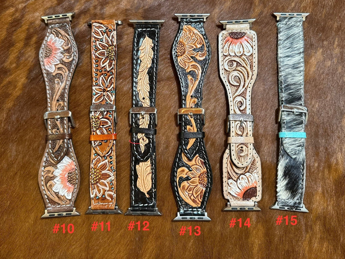 TOOLED LEATHER WESTERN WATCH BANDS 2 - CountryFide Custom Accessories and Outdoors