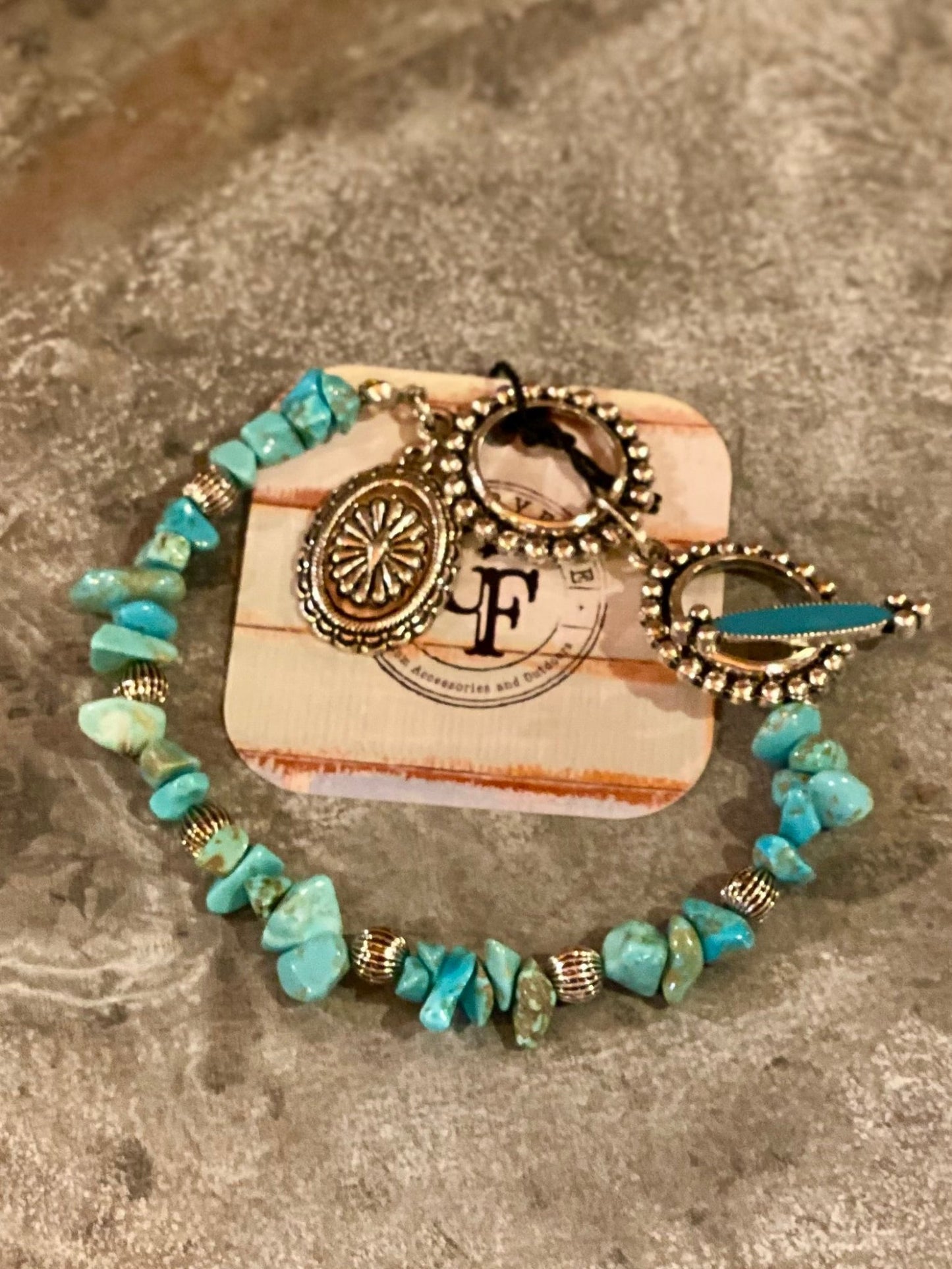 TURQUOISE CONCHOL CLASP BRACELET - CountryFide Custom Accessories and Outdoors