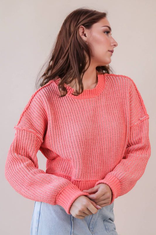 TWO TONE STRIPED CASUAL STRIPE SWEATER TOP - CountryFide Custom Accessories and Outdoors