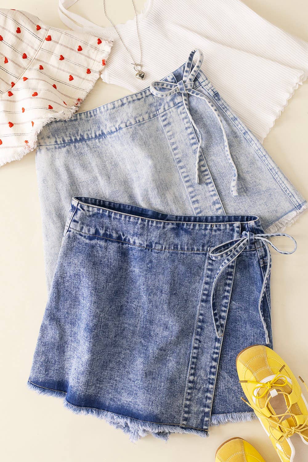 VERY JEAN Washed Denim Skort - CountryFide Custom Accessories and Outdoors