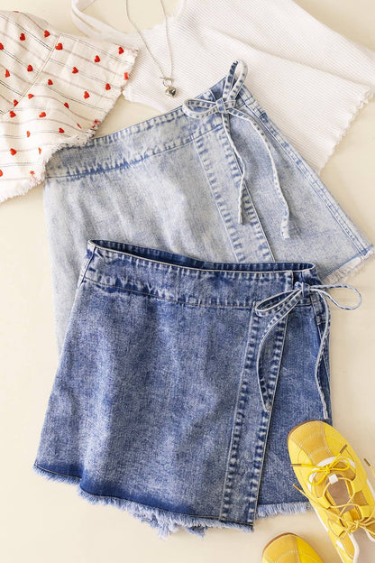 VERY JEAN Washed Denim Skort - CountryFide Custom Accessories and Outdoors