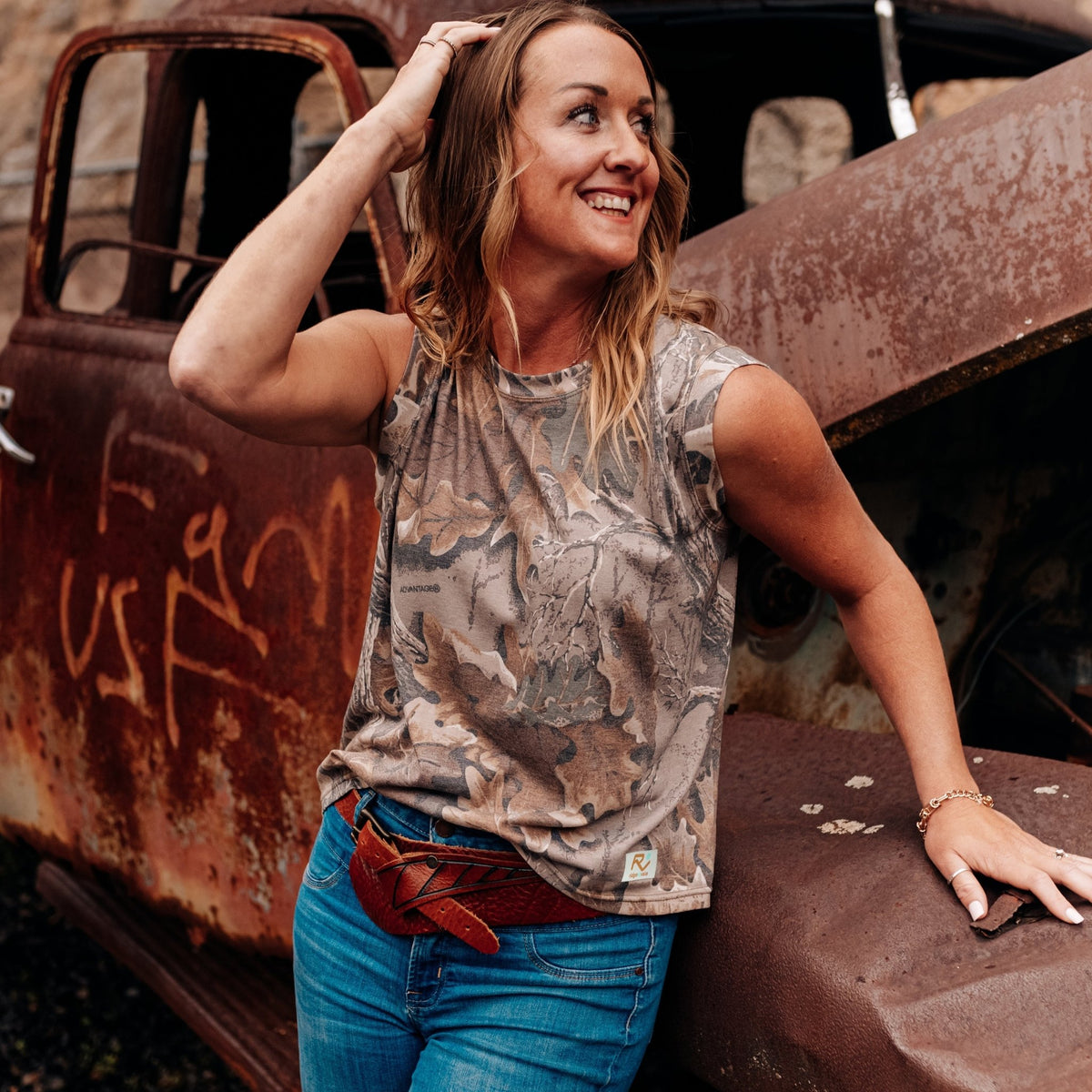 Vintage Camo Muscle Tank - CountryFide Custom Accessories and Outdoors