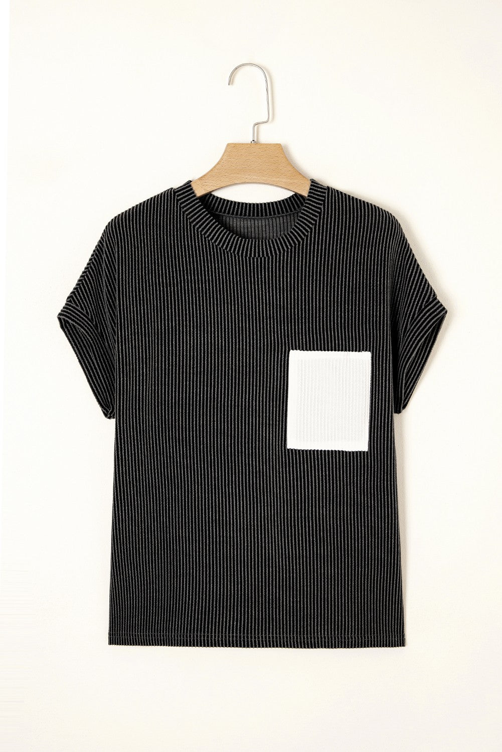 Waffle Knit Contrast Pocket Top - CountryFide Custom Accessories and Outdoors