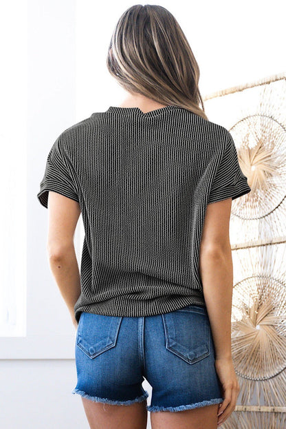 Waffle Knit Contrast Pocket Top - CountryFide Custom Accessories and Outdoors