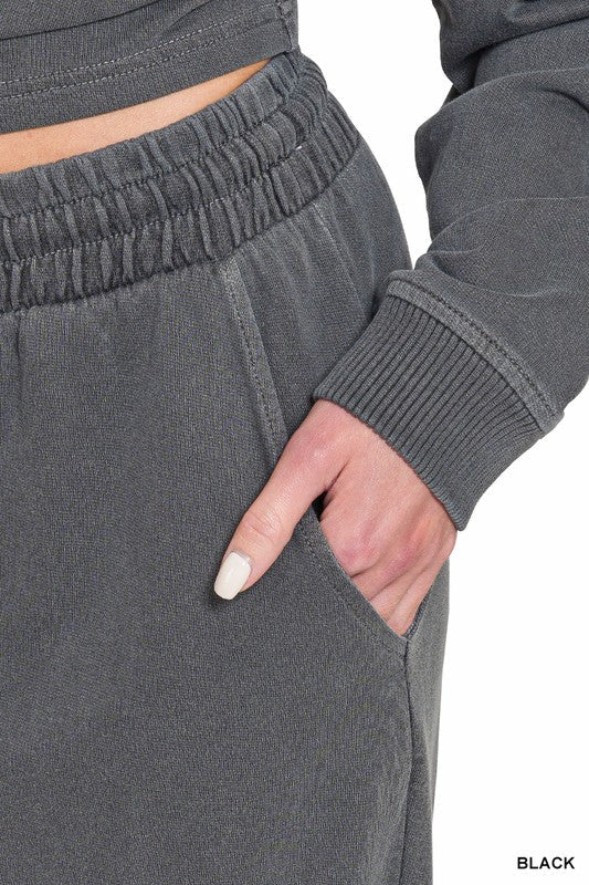 Washed F/terry Round Neck Pullover & Pants Set - CountryFide Custom Accessories and Outdoors