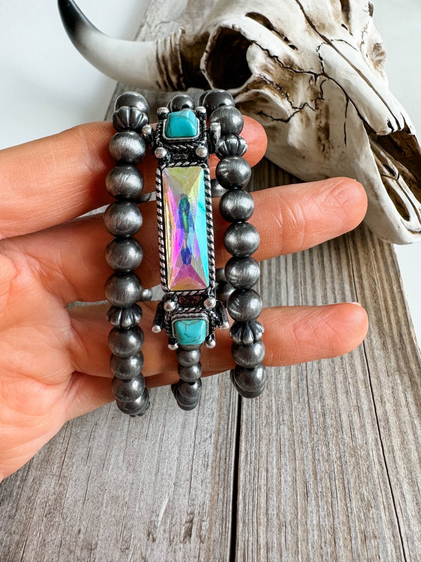 WESTERN STYLE BEADED BRACELET SET - CountryFide Custom Accessories and Outdoors