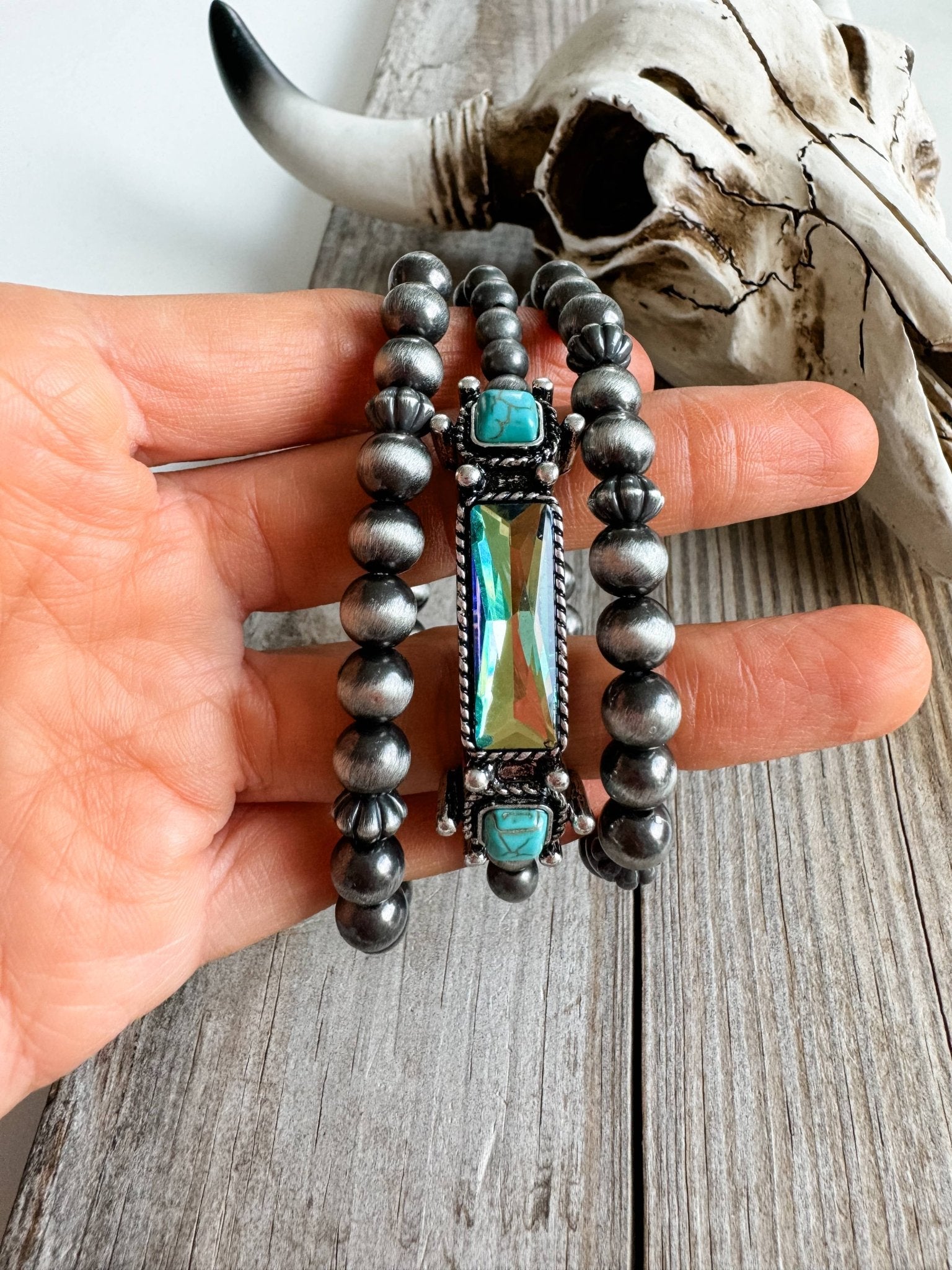 WESTERN STYLE BEADED BRACELET SET - CountryFide Custom Accessories and Outdoors