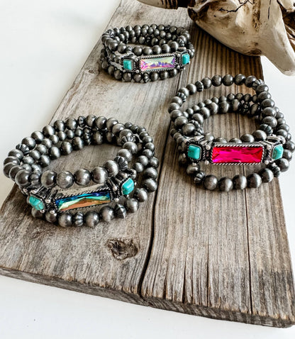 WESTERN STYLE BEADED BRACELET SET - CountryFide Custom Accessories and Outdoors