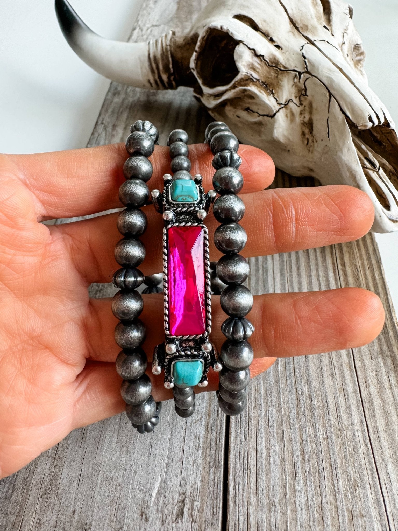 WESTERN STYLE BEADED BRACELET SET - CountryFide Custom Accessories and Outdoors