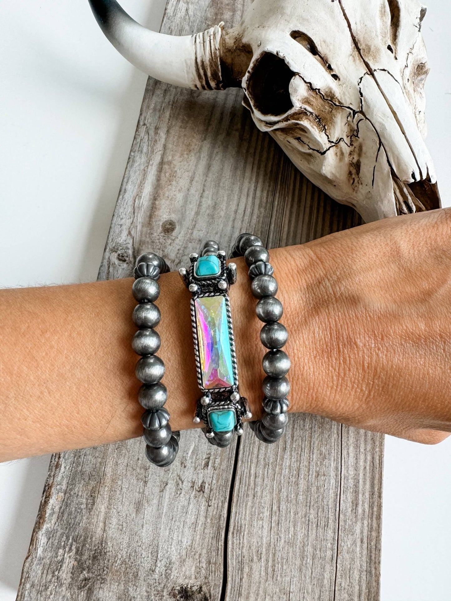 WESTERN STYLE BEADED BRACELET SET - CountryFide Custom Accessories and Outdoors