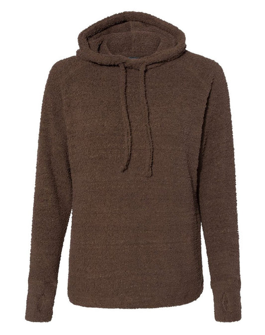 Women’s Teddy Fleece Hooded Pullover - Brown - CountryFide Custom Accessories and Outdoors