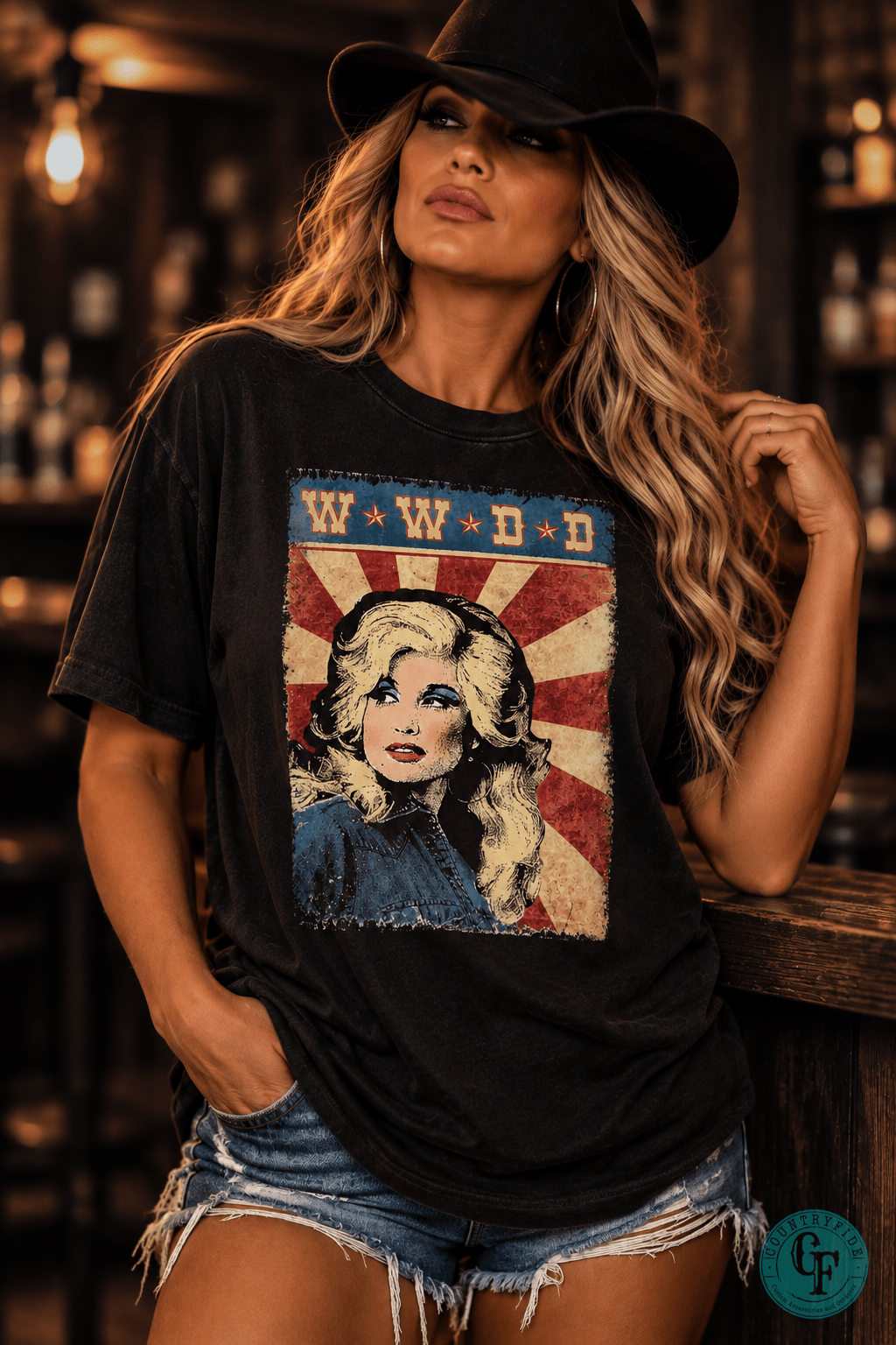WWDD BLACK WASHED TEE - CountryFide Custom Accessories and Outdoors