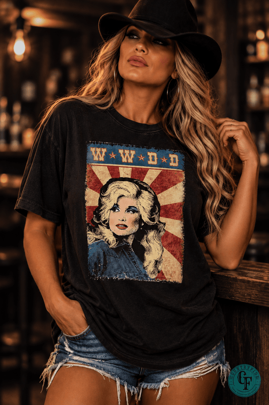 WWDD BLACK WASHED TEE - CountryFide Custom Accessories and Outdoors