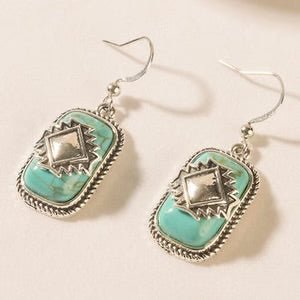 Zenith Stone Earrings In Spirit Blue - CountryFide Custom Accessories and Outdoors