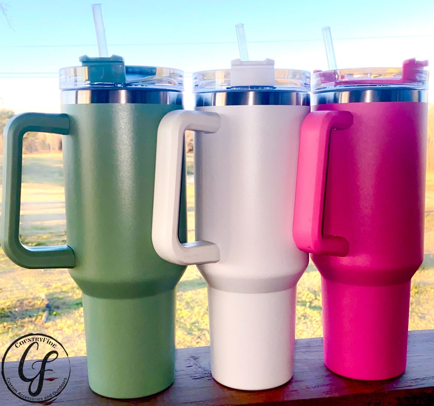 40oz Colored Tumbler - CountryFide Custom Accessories and Outdoors