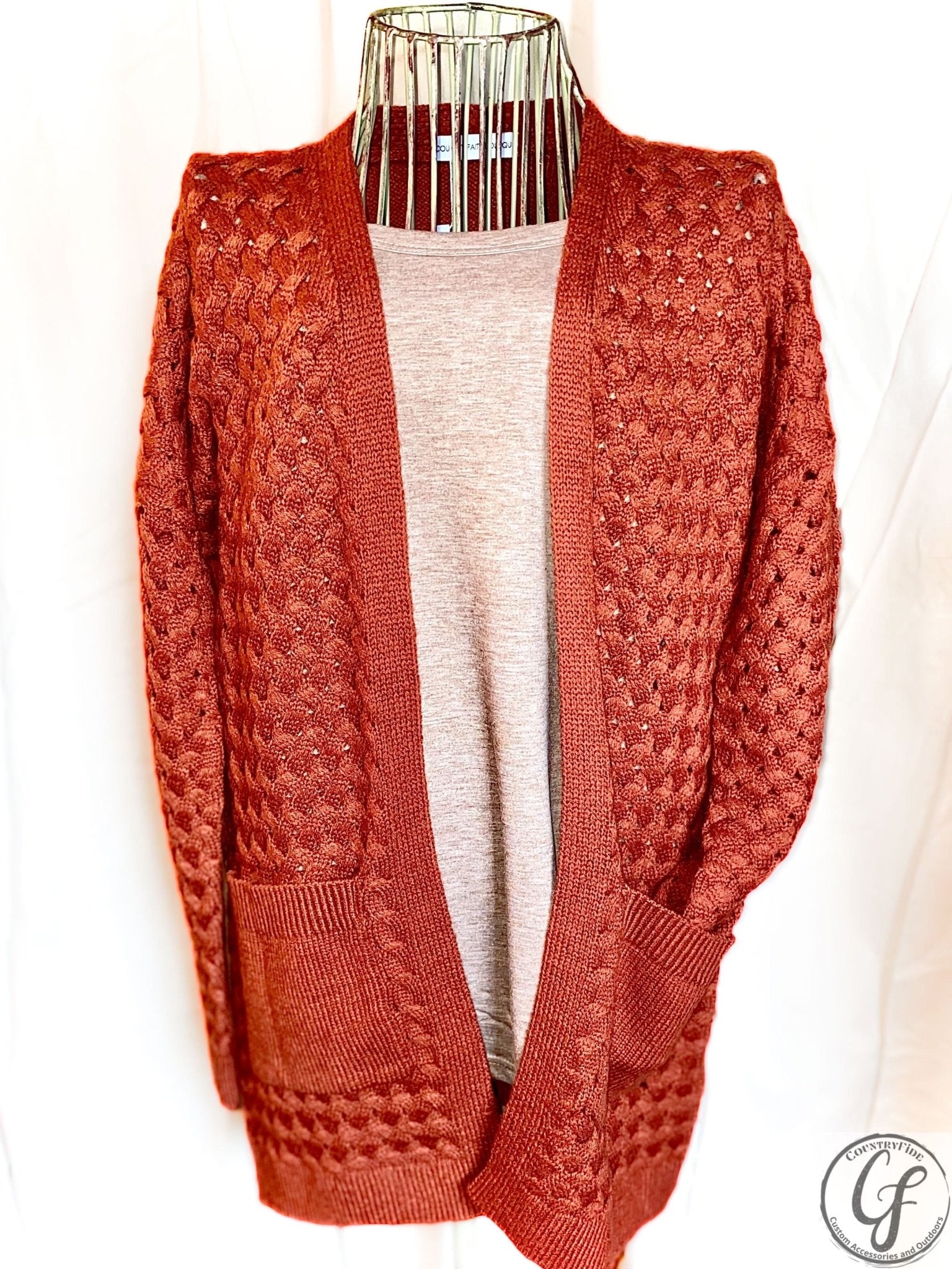 AUTUMN WEAVE SWEATER CARDIGAN - CountryFide Custom Accessories and Outdoors