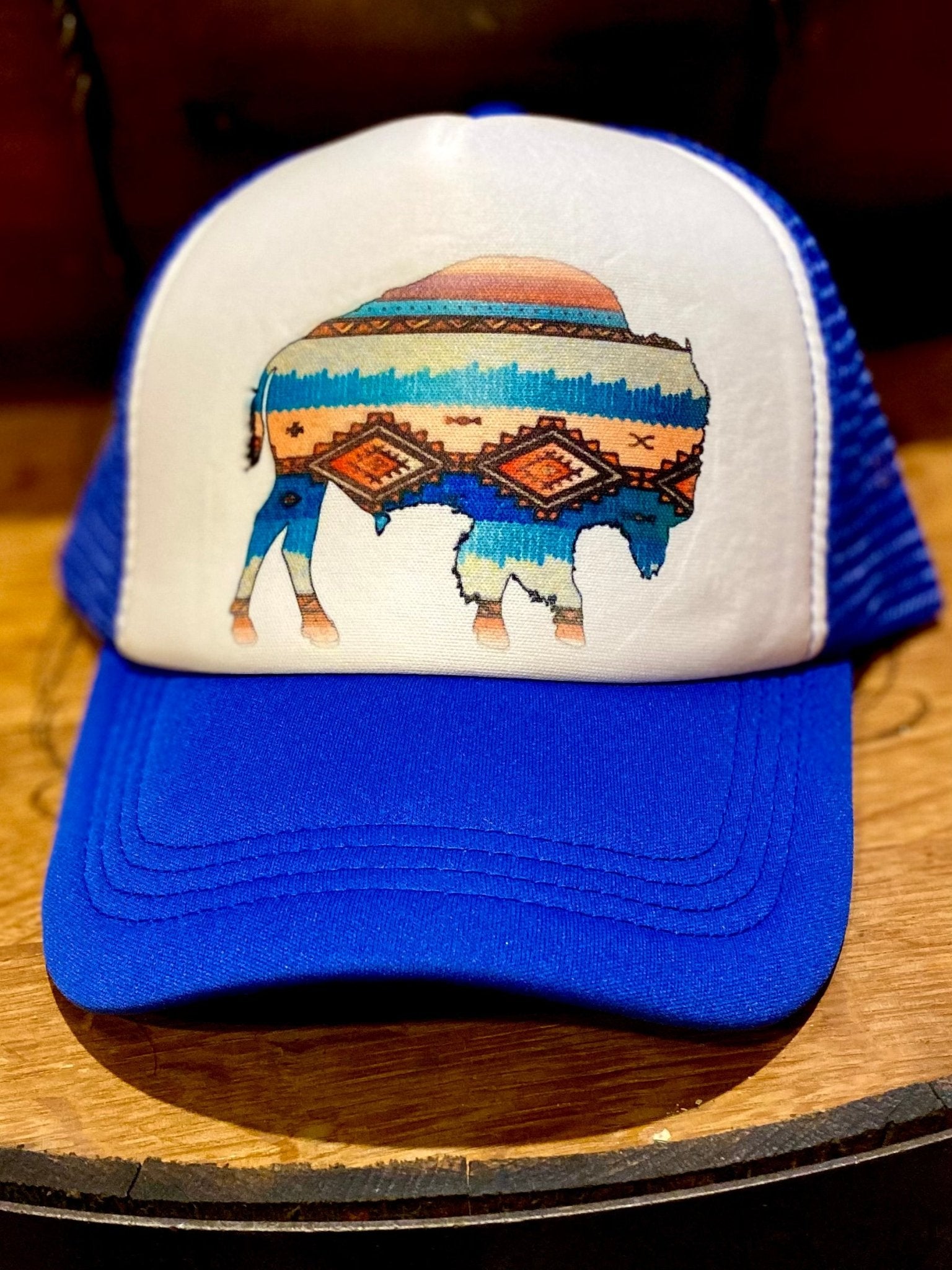 AZTEC BUFFALO FOAM FRONT HAT - CountryFide Custom Accessories and Outdoors