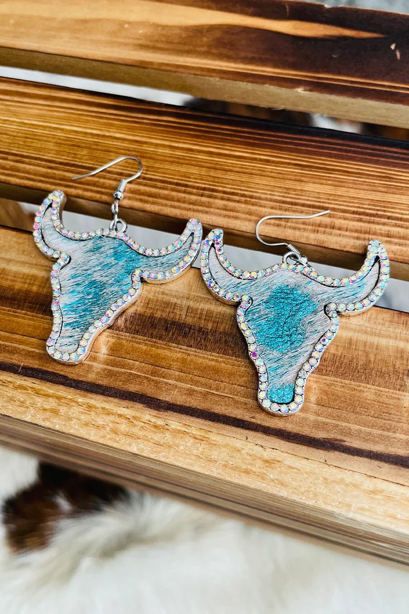 BELGIAN BLUE EARRINGS - CountryFide Custom Accessories and Outdoors