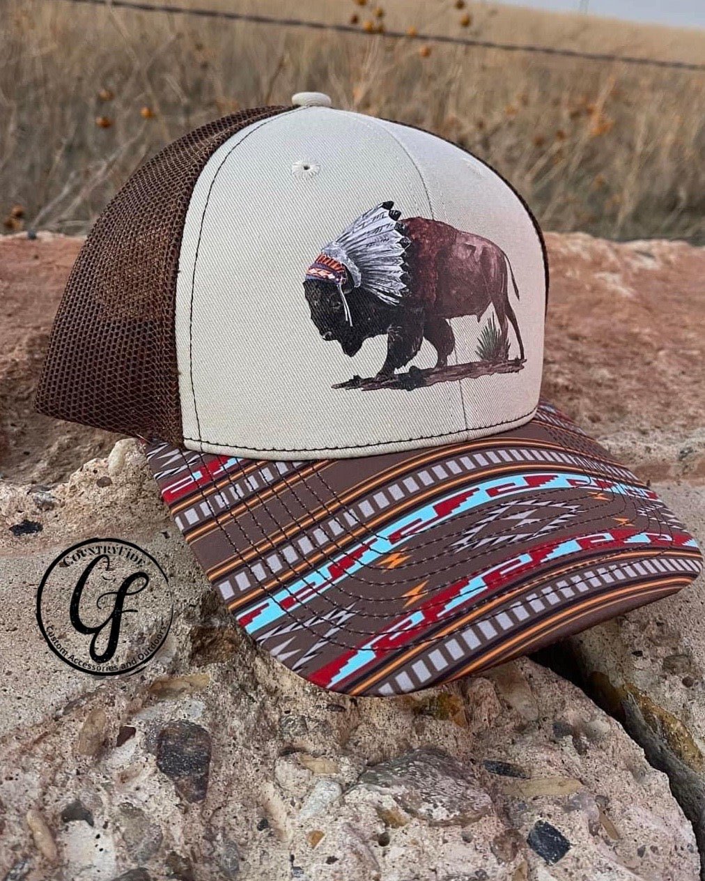Buffalo Aztec Cap - CountryFide Custom Accessories and Outdoors