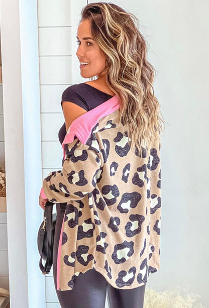 CHEETAH AND PINK CARDIGAN - CountryFide Custom Accessories and Outdoors