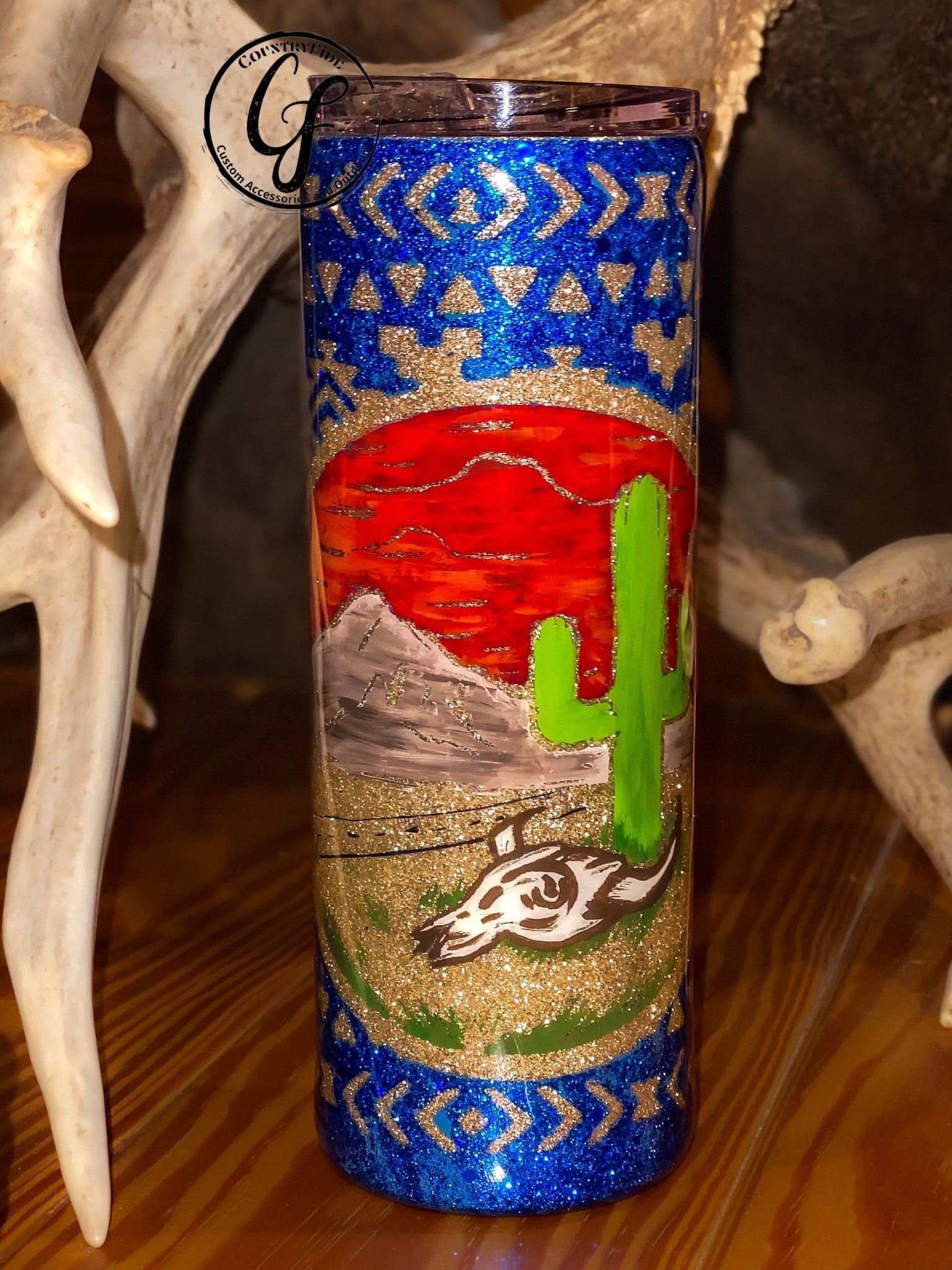 DESERT BLUE AZTEC - CountryFide Custom Accessories and Outdoors