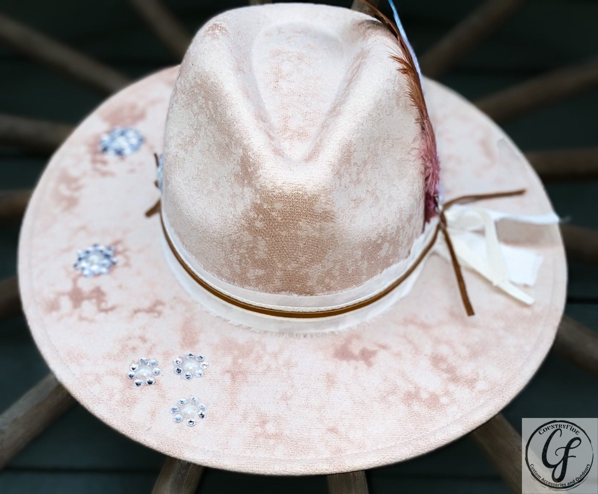 DIAMONDS AND PEARLS FEDORA - CountryFide Custom Accessories and Outdoors