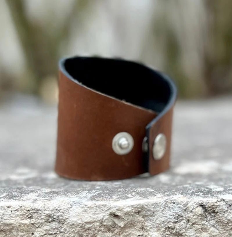 DIXIE WAGON LEATHER CUFF BRACELET - CountryFide Custom Accessories and Outdoors