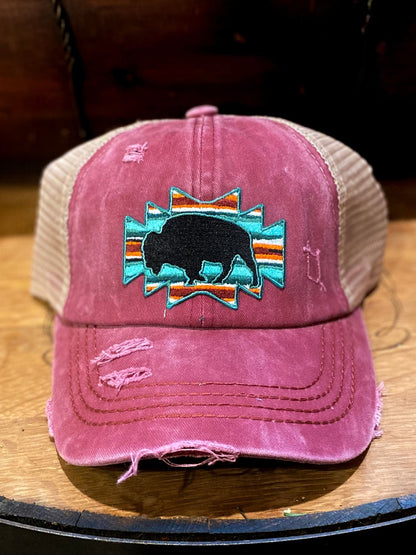 EMBROIDERY PATCH BUFFALO CAP - CountryFide Custom Accessories and Outdoors