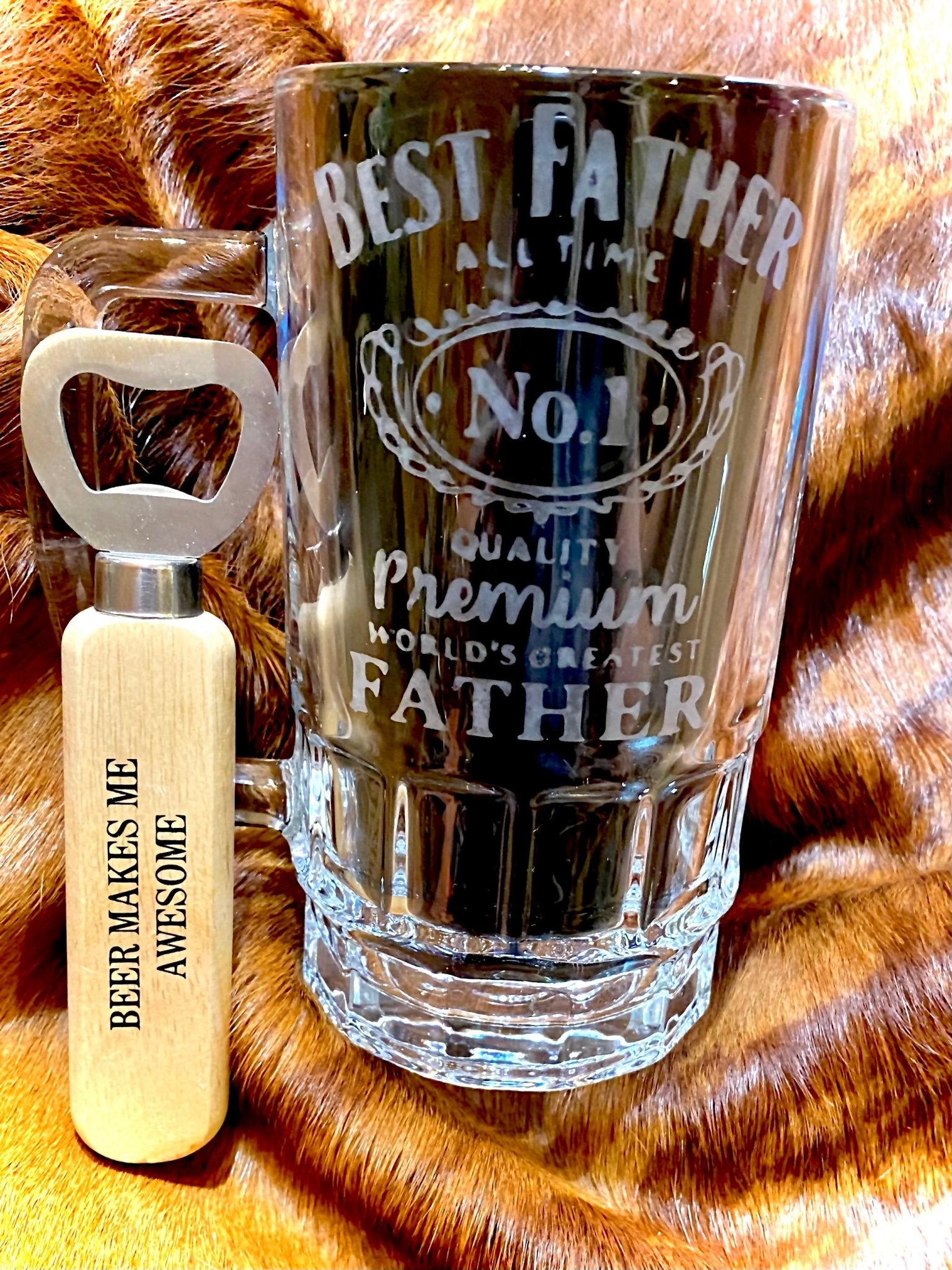 FATHER’S DAY GLASS MUG SET - CountryFide Custom Accessories and Outdoors