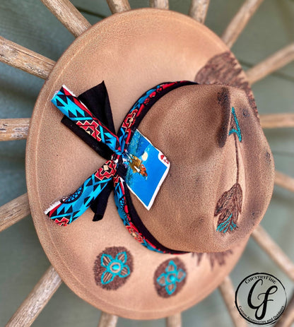 FEATHERED INDIAN ARROW FEDORA - CountryFide Custom Accessories and Outdoors