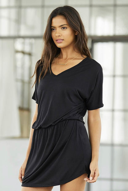 FLOWY V NECK DRESS - BELLA + CANAVAS - CountryFide Custom Accessories and Outdoors