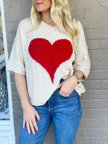 HEART KNITTED SWEATER - CountryFide Custom Accessories and Outdoors