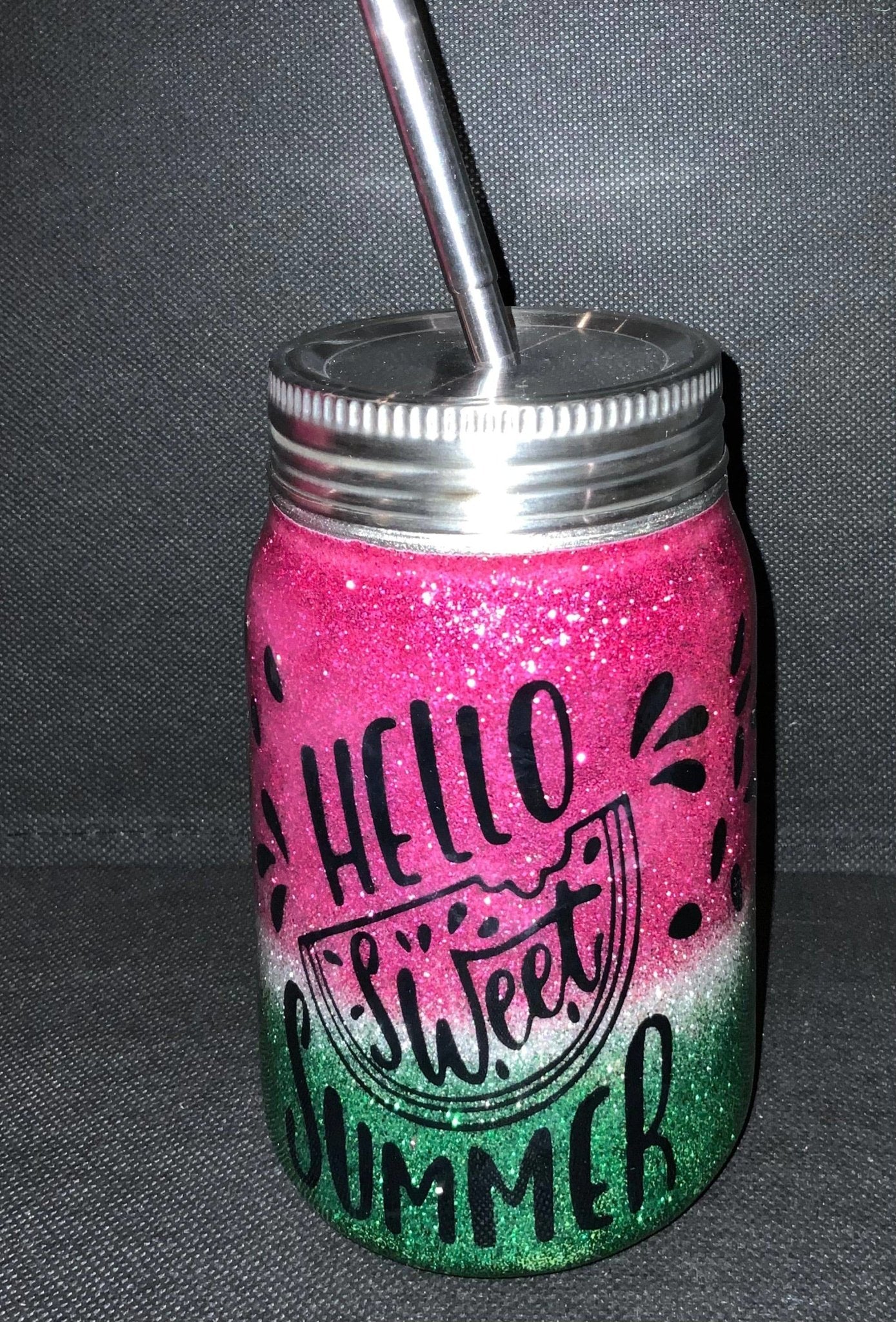 Hello Summer Mason Jar - CountryFide Custom Accessories and Outdoors