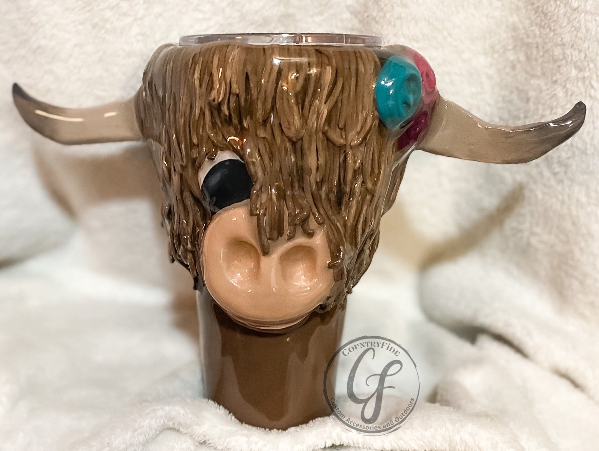 Highland Cow 3D Tumbler - CountryFide Custom Accessories and Outdoors