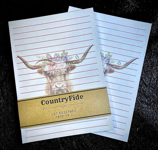 Highlander Note Pad Set of 2 - CountryFide Custom Accessories and Outdoors