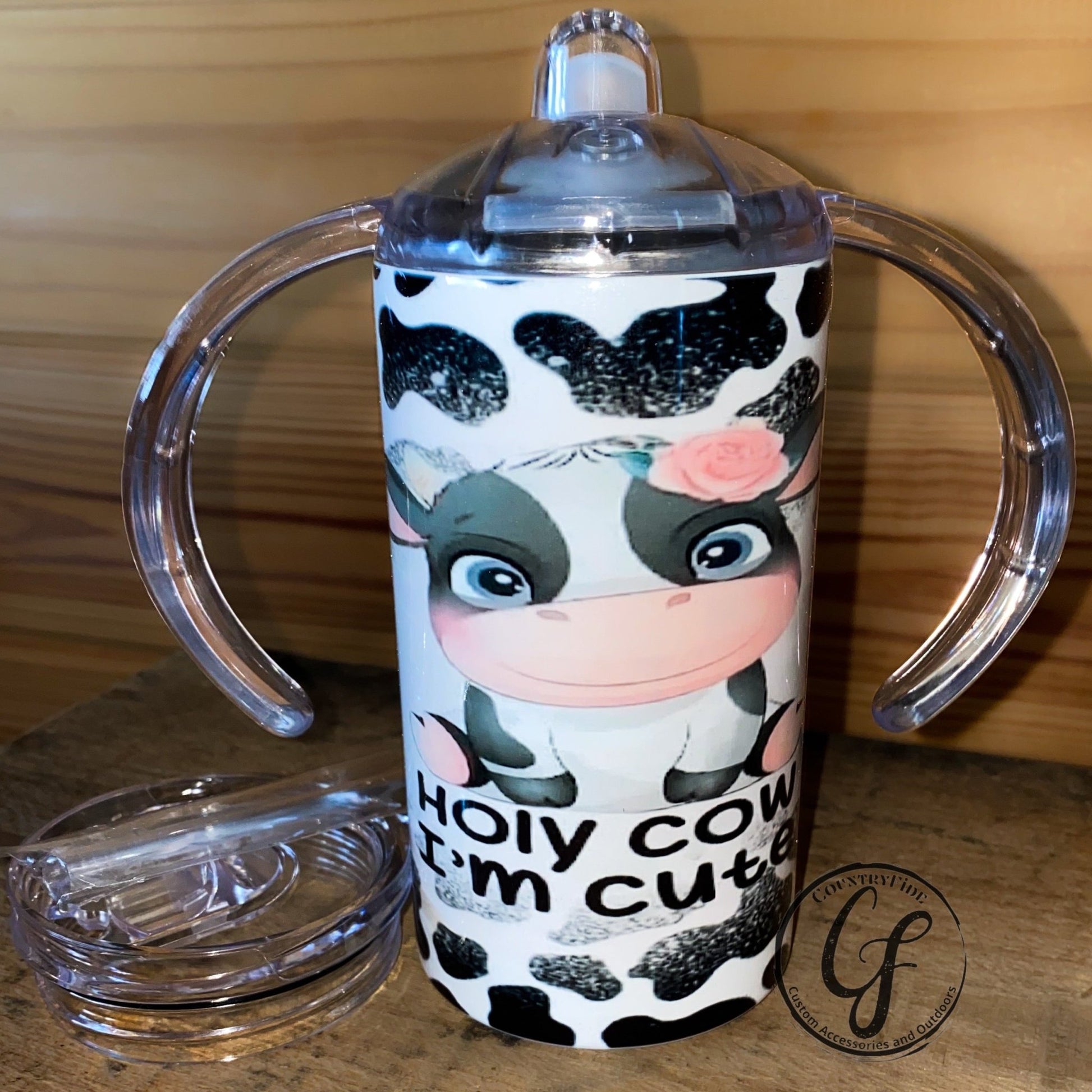 HOLY COW I’M CUTE SIPPY CUP - CountryFide Custom Accessories and Outdoors