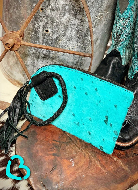 Hot Rodeo Night Clutch in Texhoma Turquoise - CountryFide Custom Accessories and Outdoors