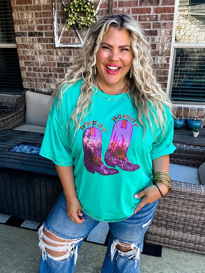 HOWDY NASHVILLE SEQUIN TOP - CountryFide Custom Accessories and Outdoors