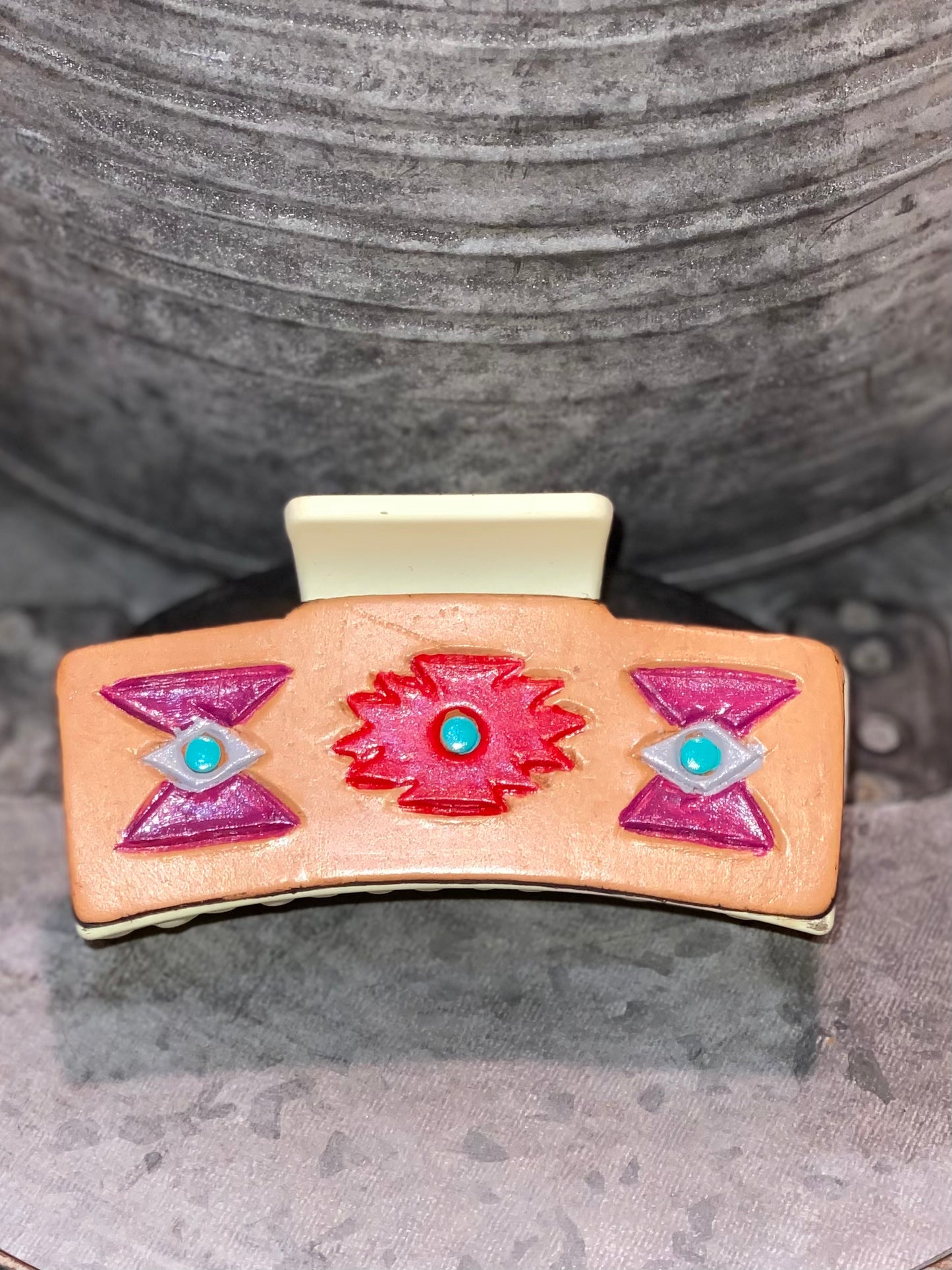 Aztec Leather Claw Clip - CountryFide Custom Accessories and Outdoors
