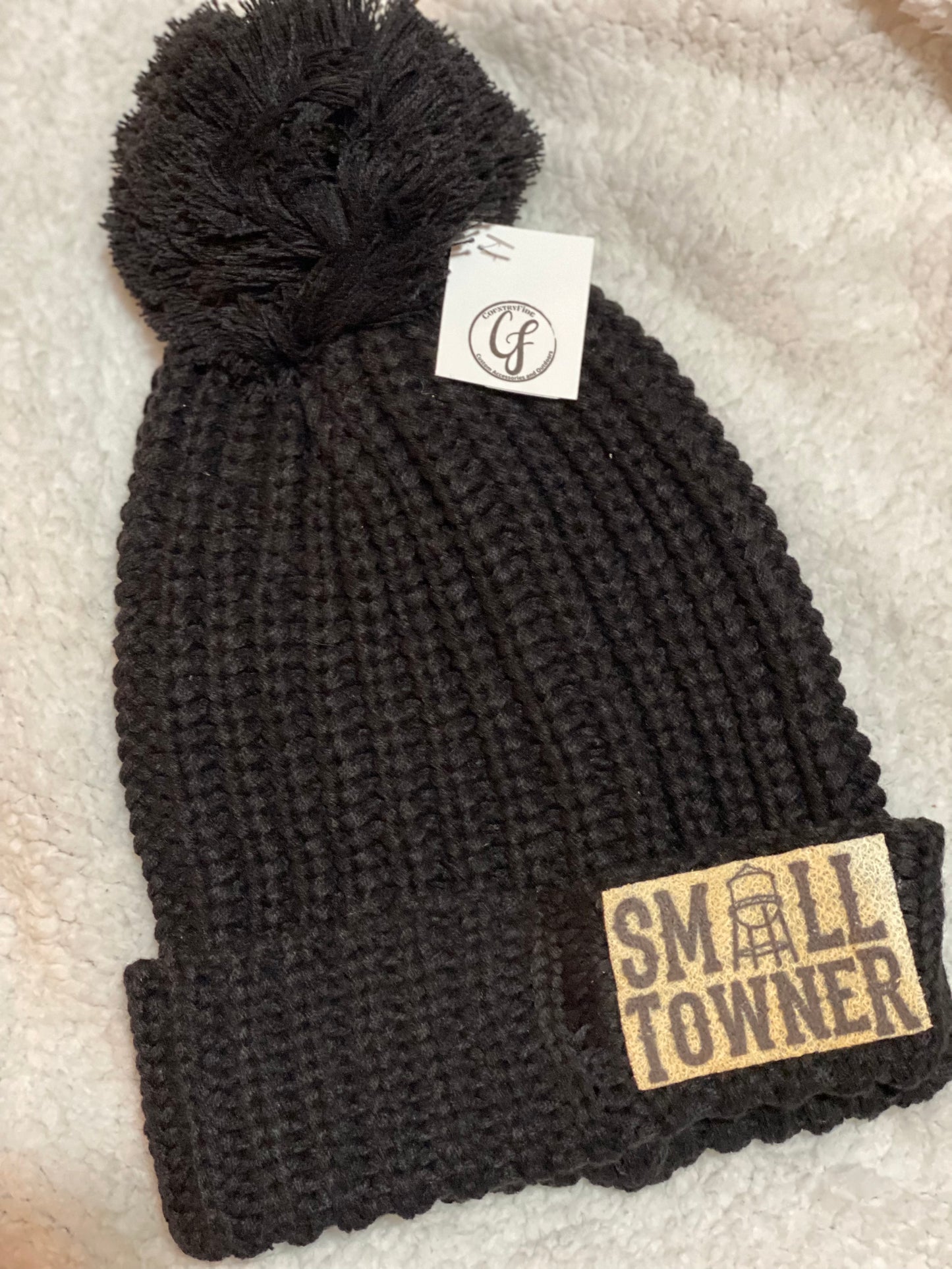 Pom Beanies With Patch - CountryFide Custom Accessories and Outdoors