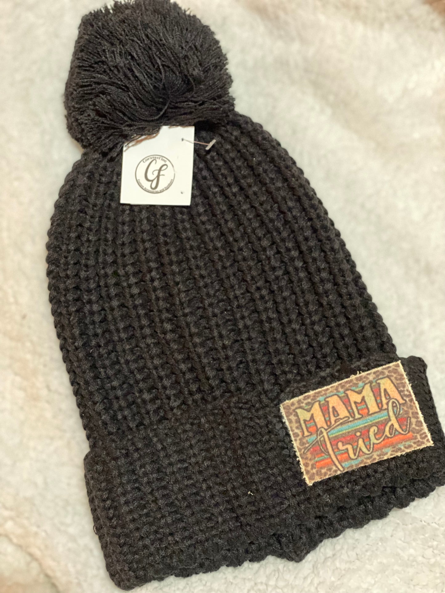 Pom Beanies With Patch - CountryFide Custom Accessories and Outdoors