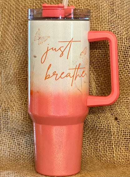 JUST BREATHE CORAL OMBRE' 40OZ - CountryFide Custom Accessories and Outdoors