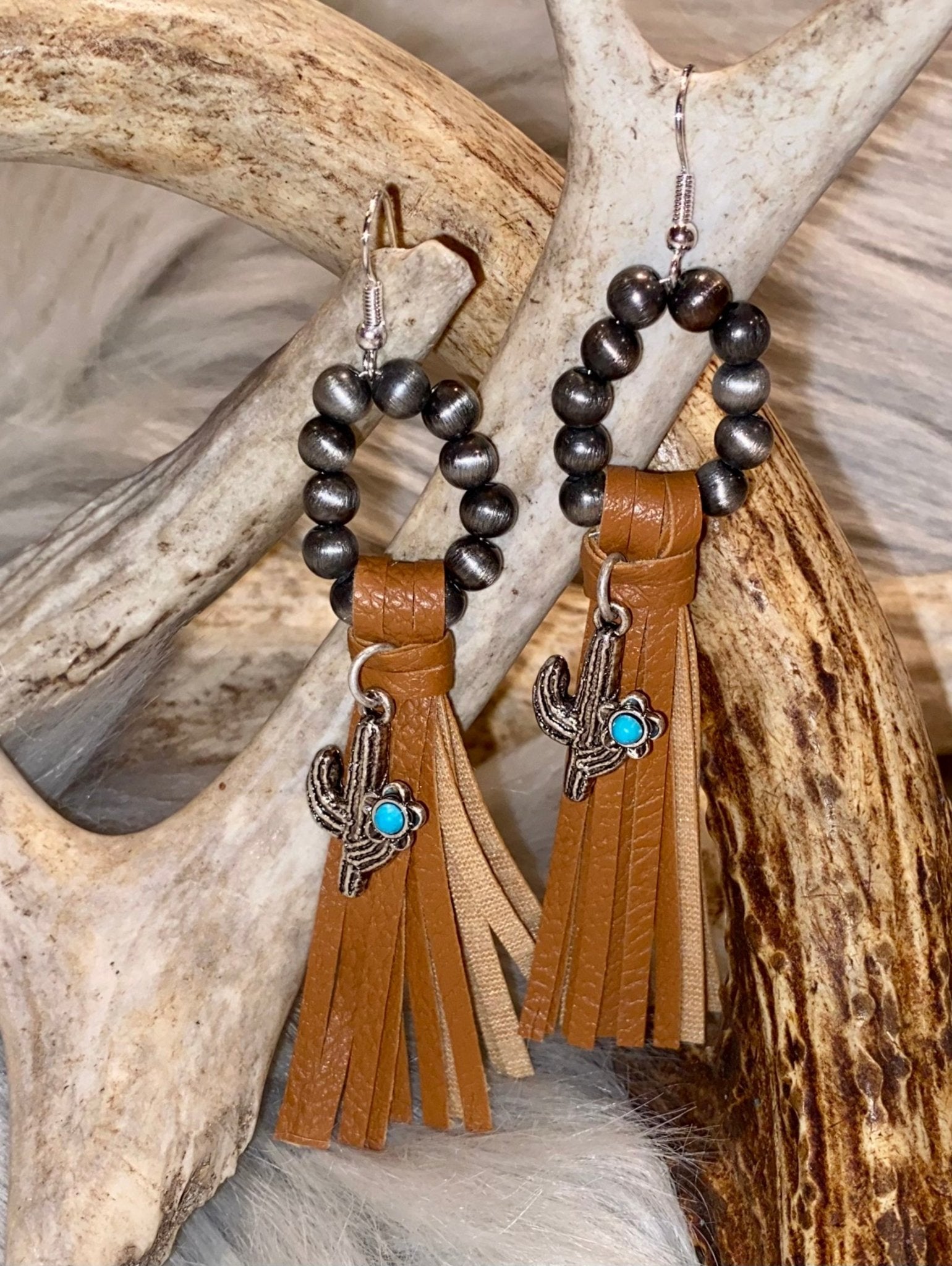 Leather Fringe Cactus - CountryFide Custom Accessories and Outdoors