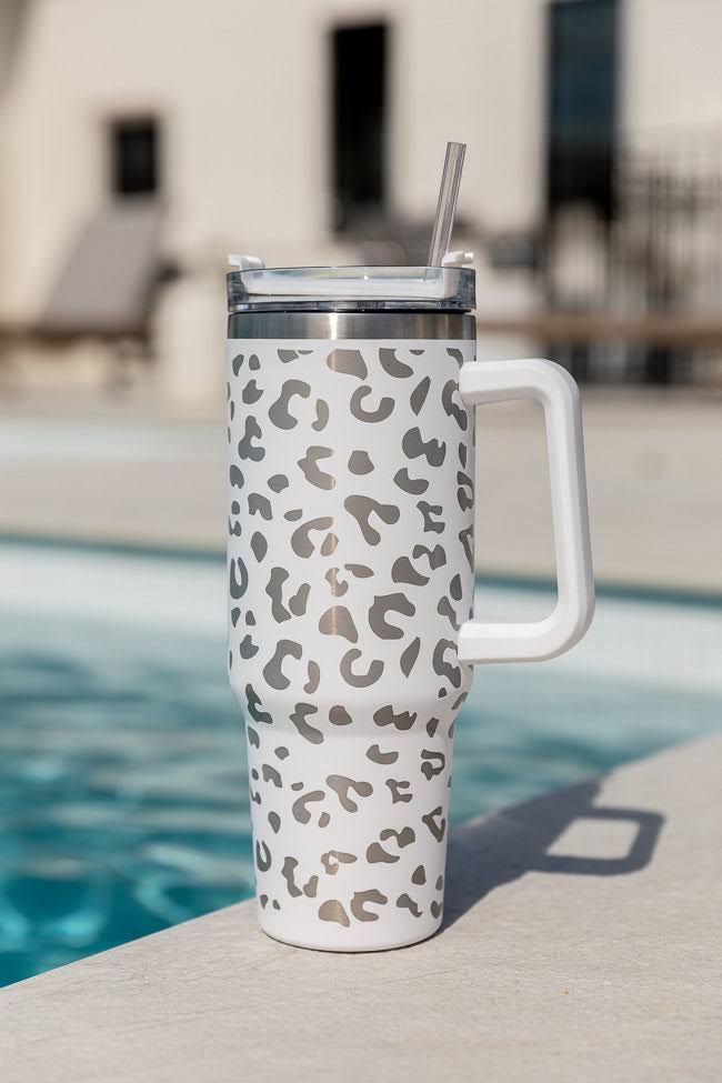 Leopard 40oz Tumbler - CountryFide Custom Accessories and Outdoors
