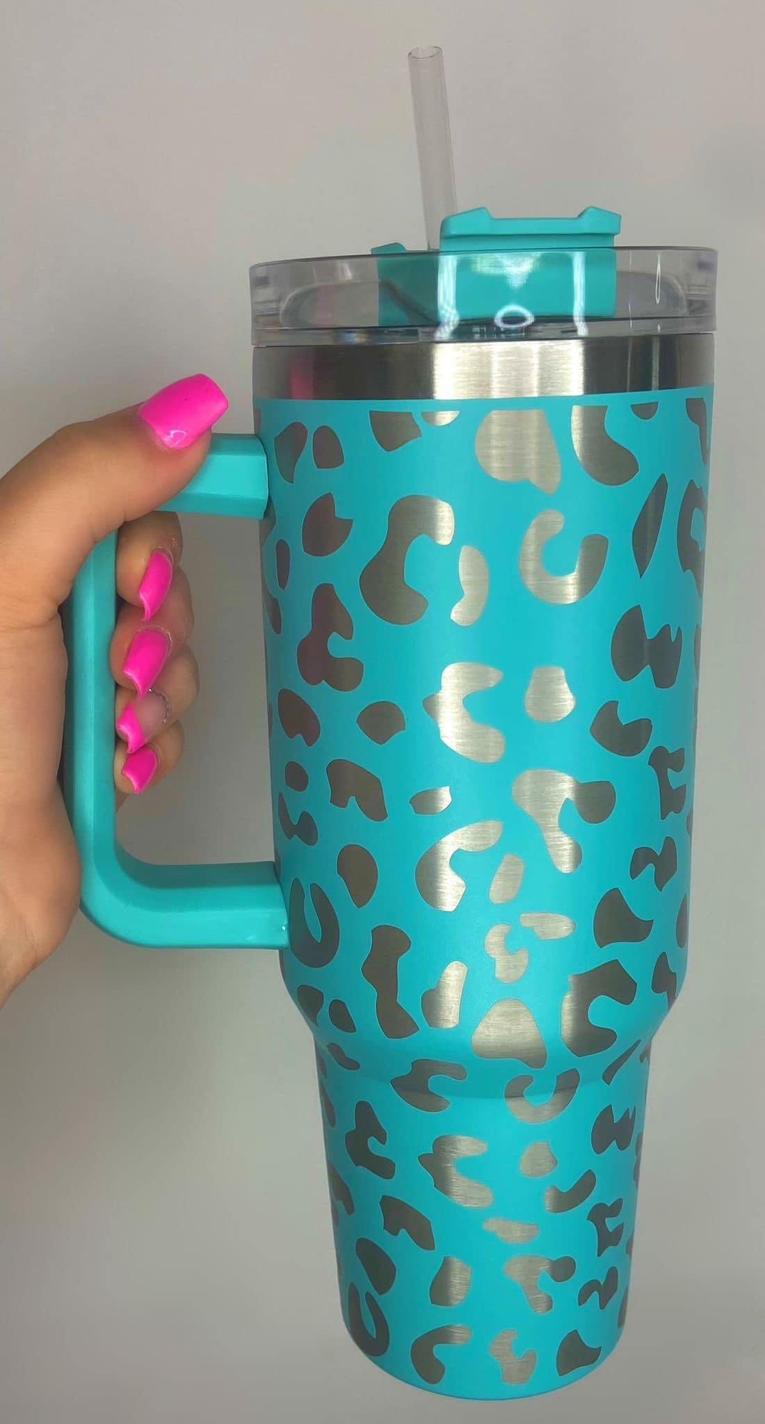 Leopard 40oz Tumbler - CountryFide Custom Accessories and Outdoors