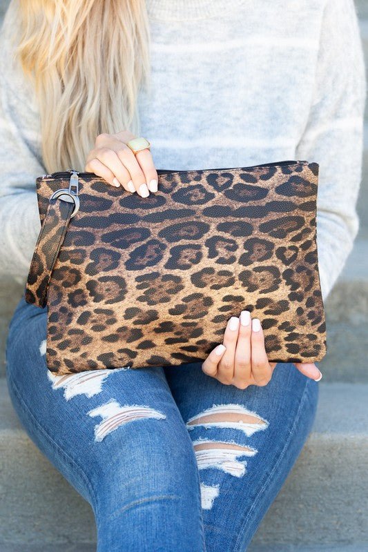 Leopard Oversized Clutch - CountryFide Custom Accessories and Outdoors
