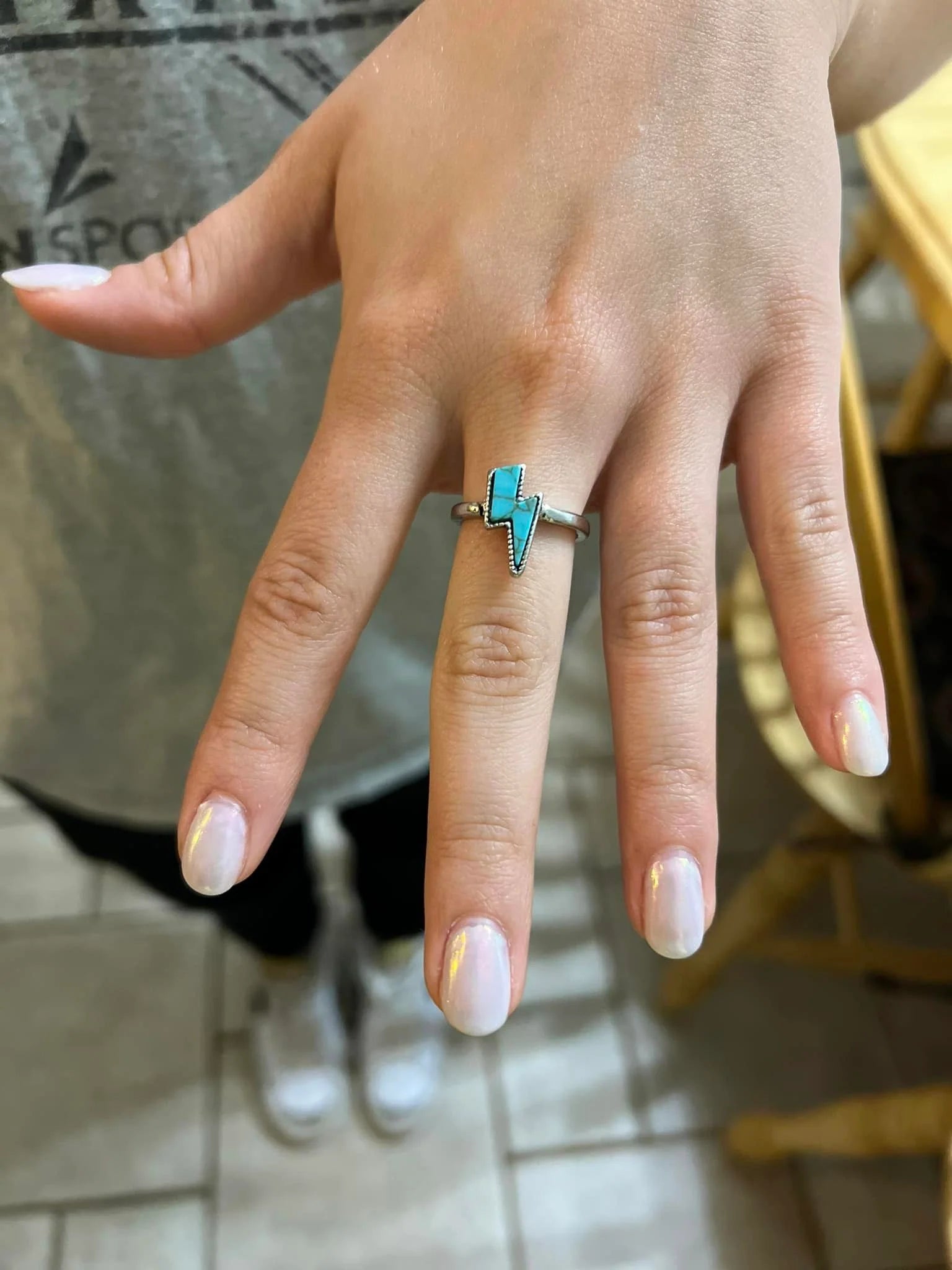 LIGHTNING BOLT TURQUOISE RING - CountryFide Custom Accessories and Outdoors
