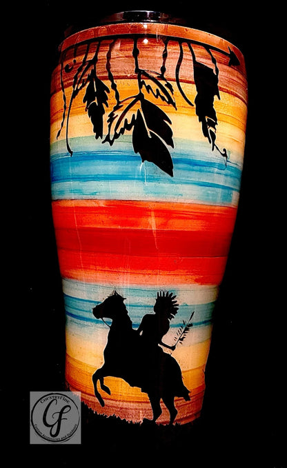 Native American Tumbler - CountryFide Custom Accessories and Outdoors